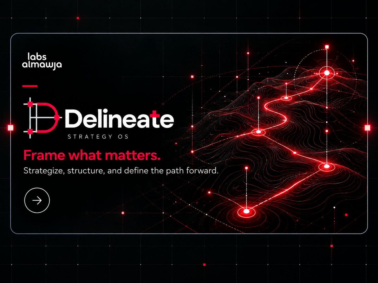 Delineate — Strategy OS. Frame what matters. Strategize, structure, and define the path forward.